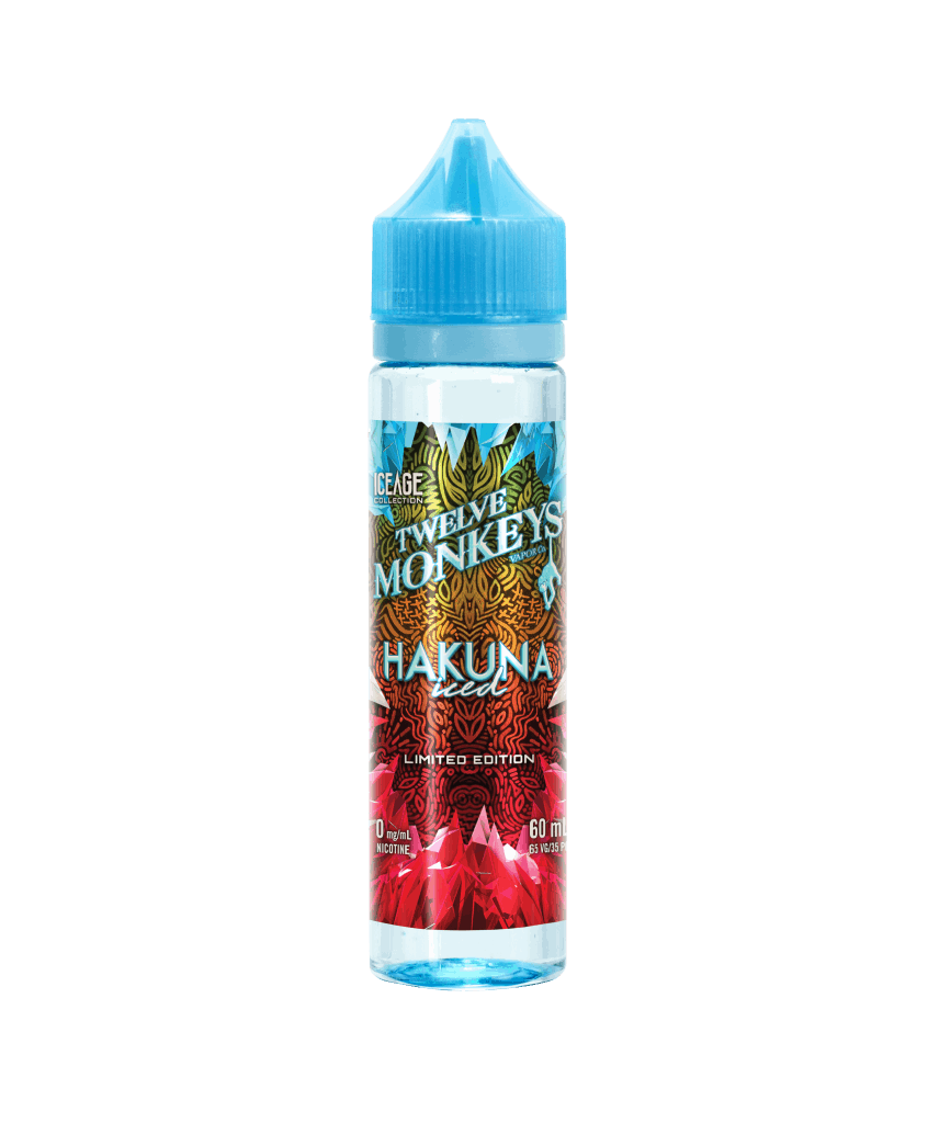 Twelve Monkeys E-Liquid Ice Age Hakuna 0mg - 60ml