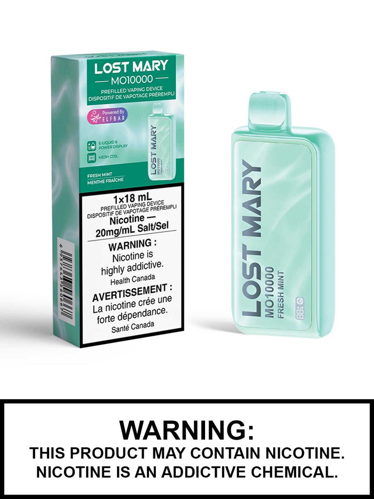 Lost Mary 10000 Fresh Mint 20mg/mL disposable