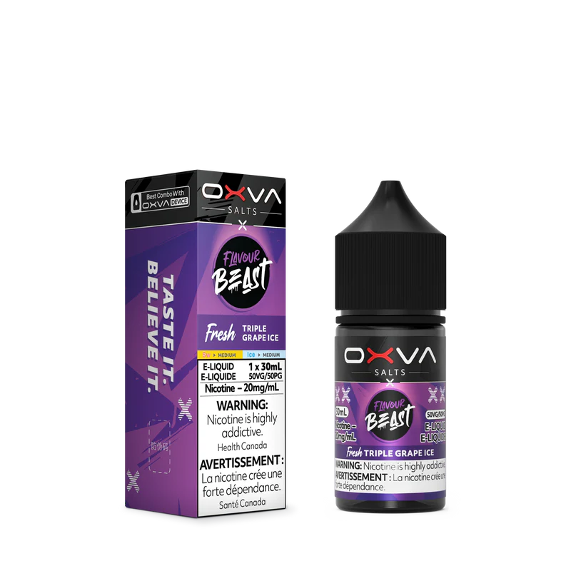 Flavour Beast x OXVA E-Liquid Fresh Triple Grape Ice 20mg/30ml (Provincial)