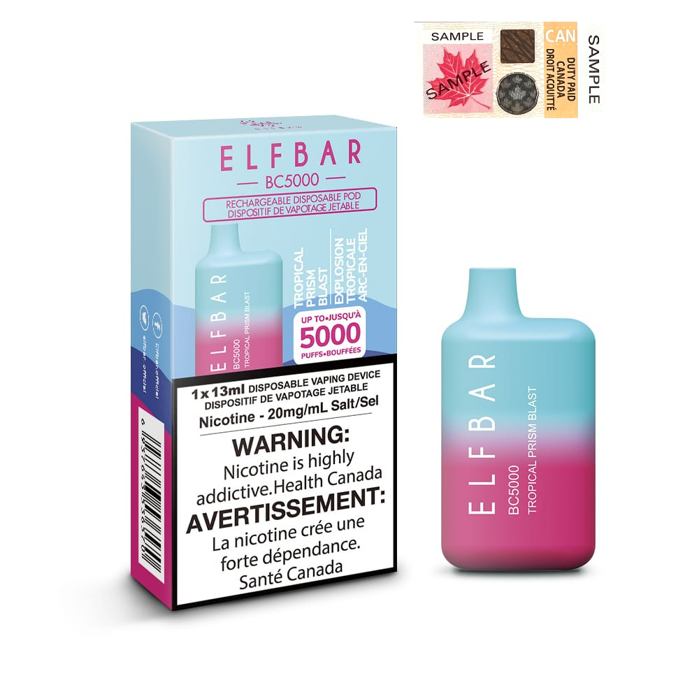 Elf Bar BC5000 Tropical Prism Blast 20mg/mL disposable