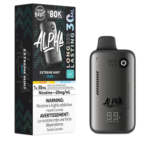 Flavour Beast Alpha 80K Extreme Mint Iced 20mg disposable (Provincial)