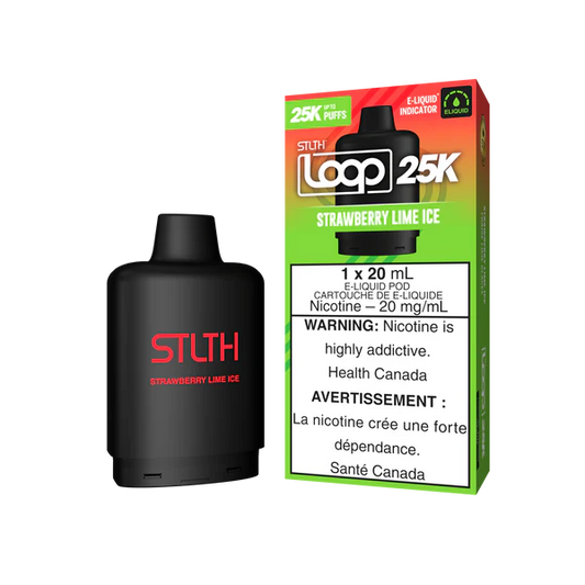 Stlth Loop Pod 25K Strawberry Lime ice 20mg - 20ml (Provincial)