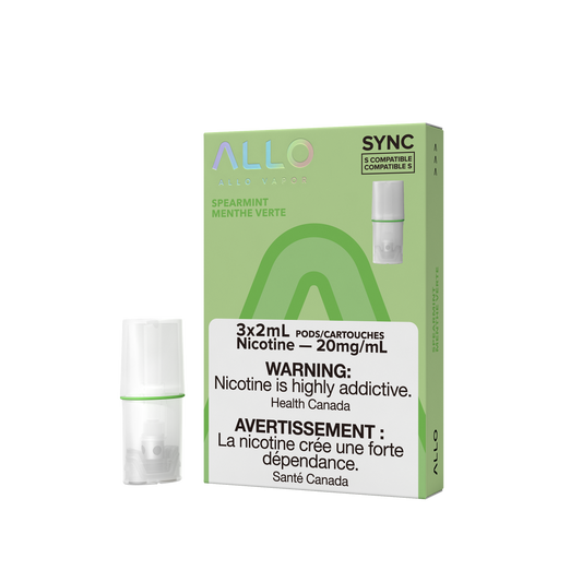 Allo Sync Spearmint 20mg/mL Pods