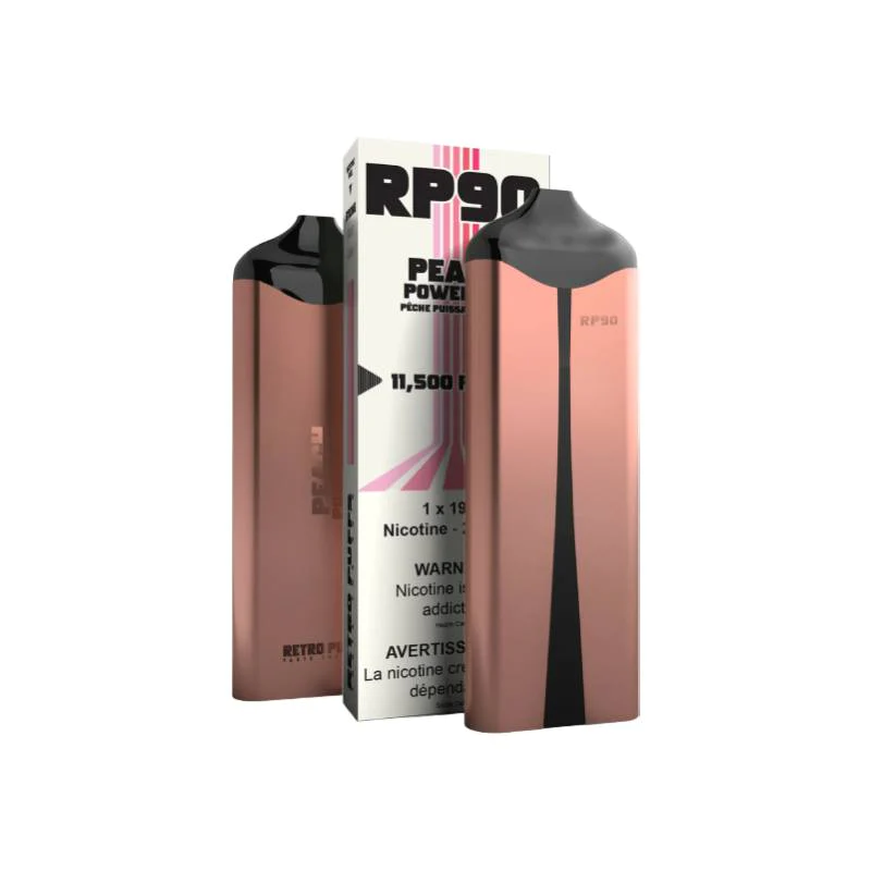 RP90 11,500 Peach Power-up 20mg/ml disposable (Provincial)