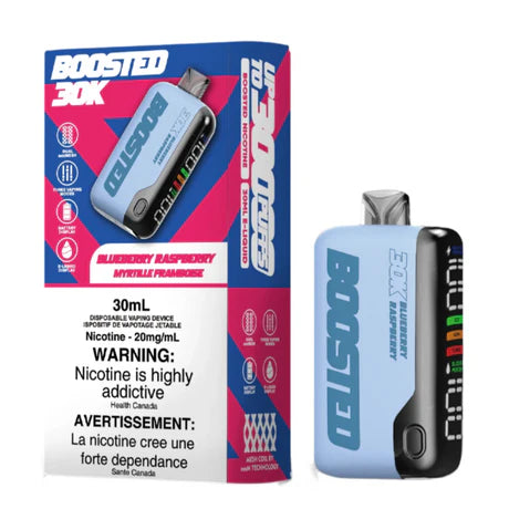 Boosted 30K Blueberry Raspberry Disposable Vape 20mg/ml (Provincial)