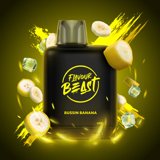 Flavour beast LevelX Boost pod 15K Bussin banana Iced 20mg/mL