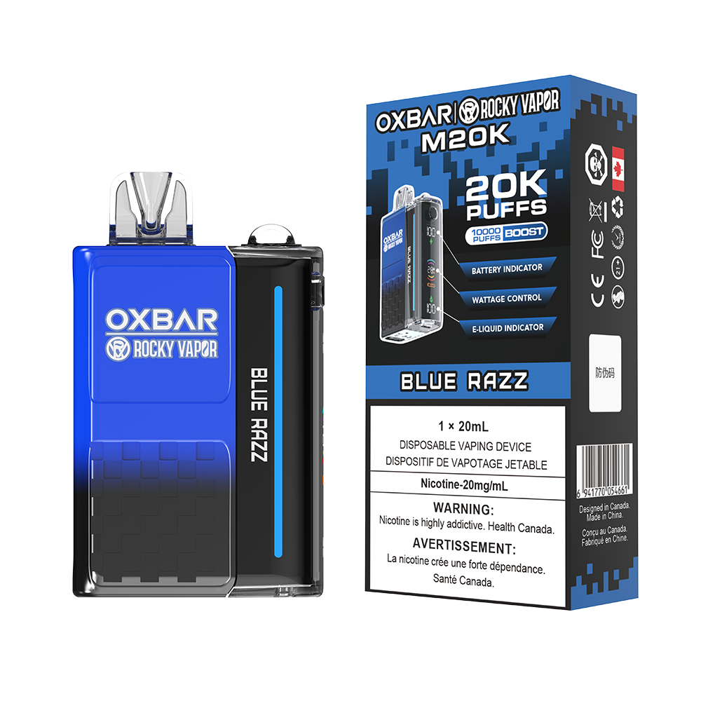 Oxbar M20K Blue Razz 20mg/ml disposable