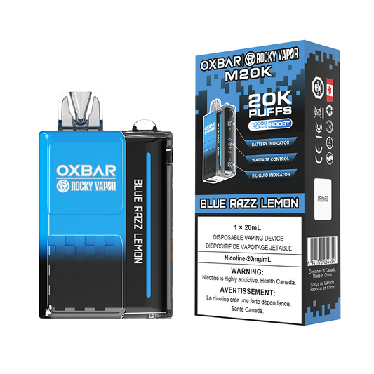 Oxbar M20K Blue Razz Lemon 20mg Disposable (Provincial)