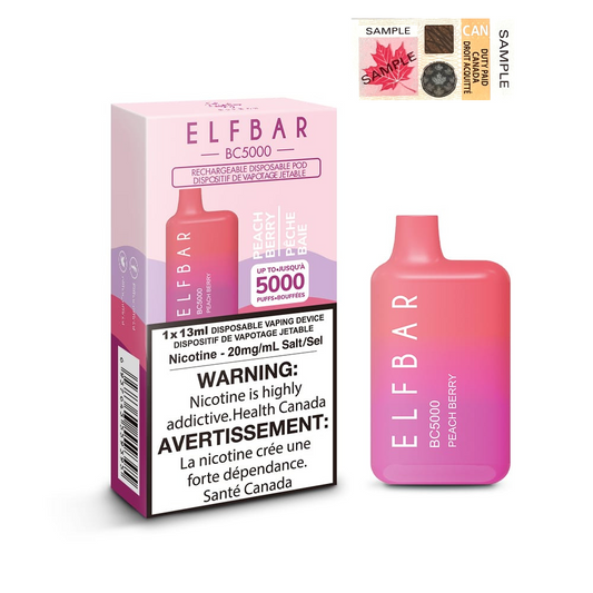 Elf Bar BC5000 Peach Berry 20mg/mL disposable