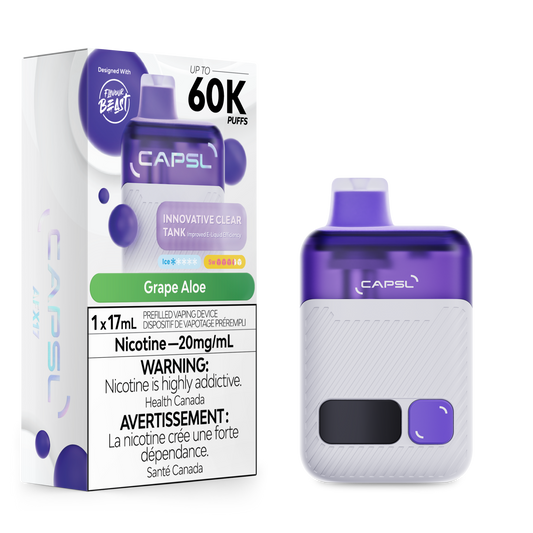 Capsl 60k Grape Aloe 20mg/ml Disposable (Provincial)
