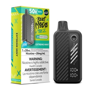 Flavour Beast Mode Max2 50k Extreme Mint Iced 20mg disposable (Provincial)