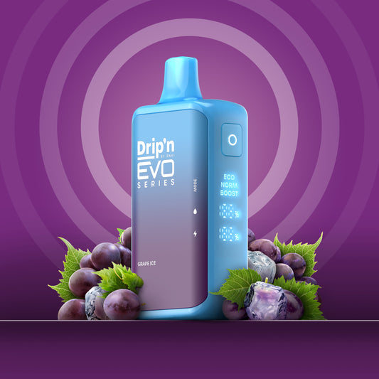 Drip’n 28K Puff Grape Ice 20mg Disposable (Provincial)