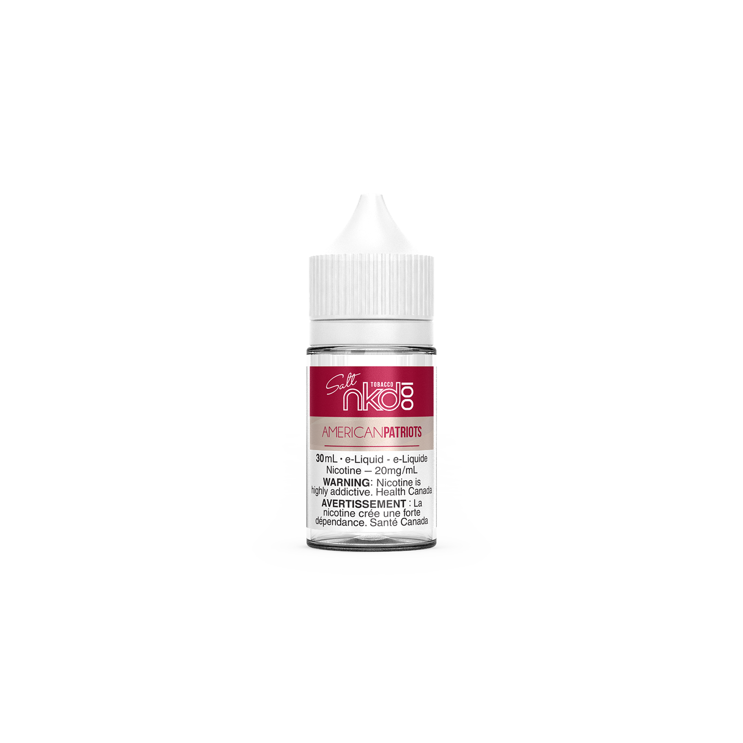 Naked E-liquid American Patriots Tobacco (Salt) 20mg - 30ml ( Provincial)