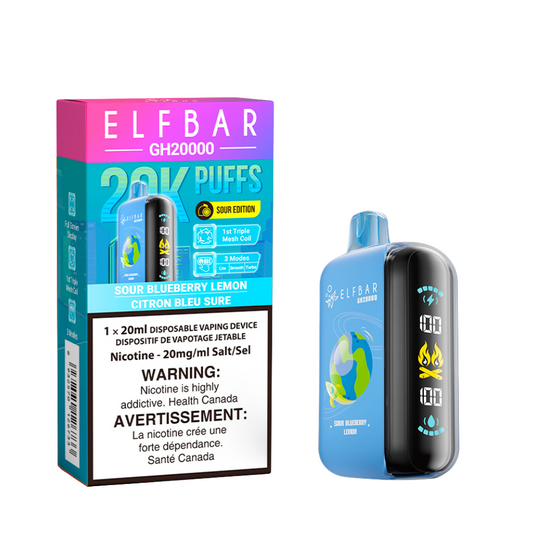 Elf Bar GH20K Sour Blueberry Lemon 20mg/mL disposable (Provincial)