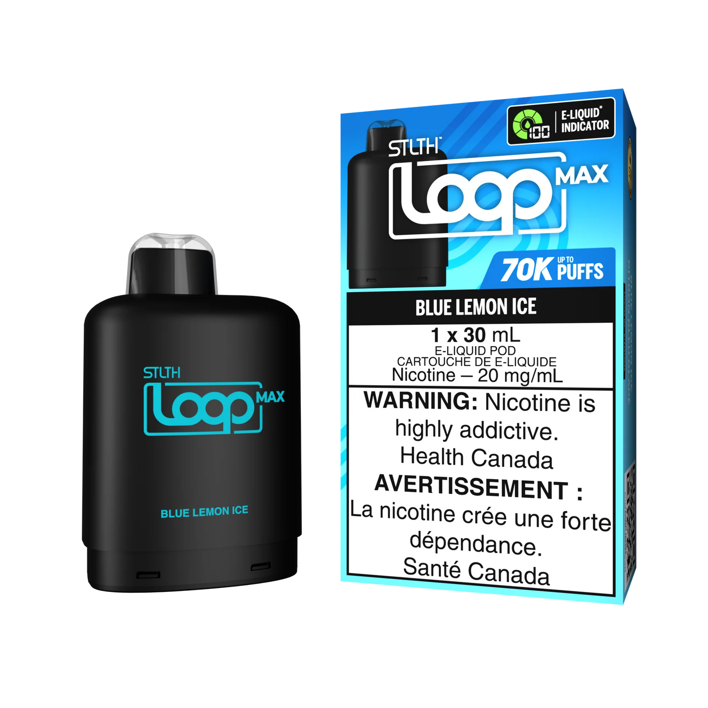 Stlth Loop Max 70K Blue Lemon Ice 20mg - 20ml (Provincial)