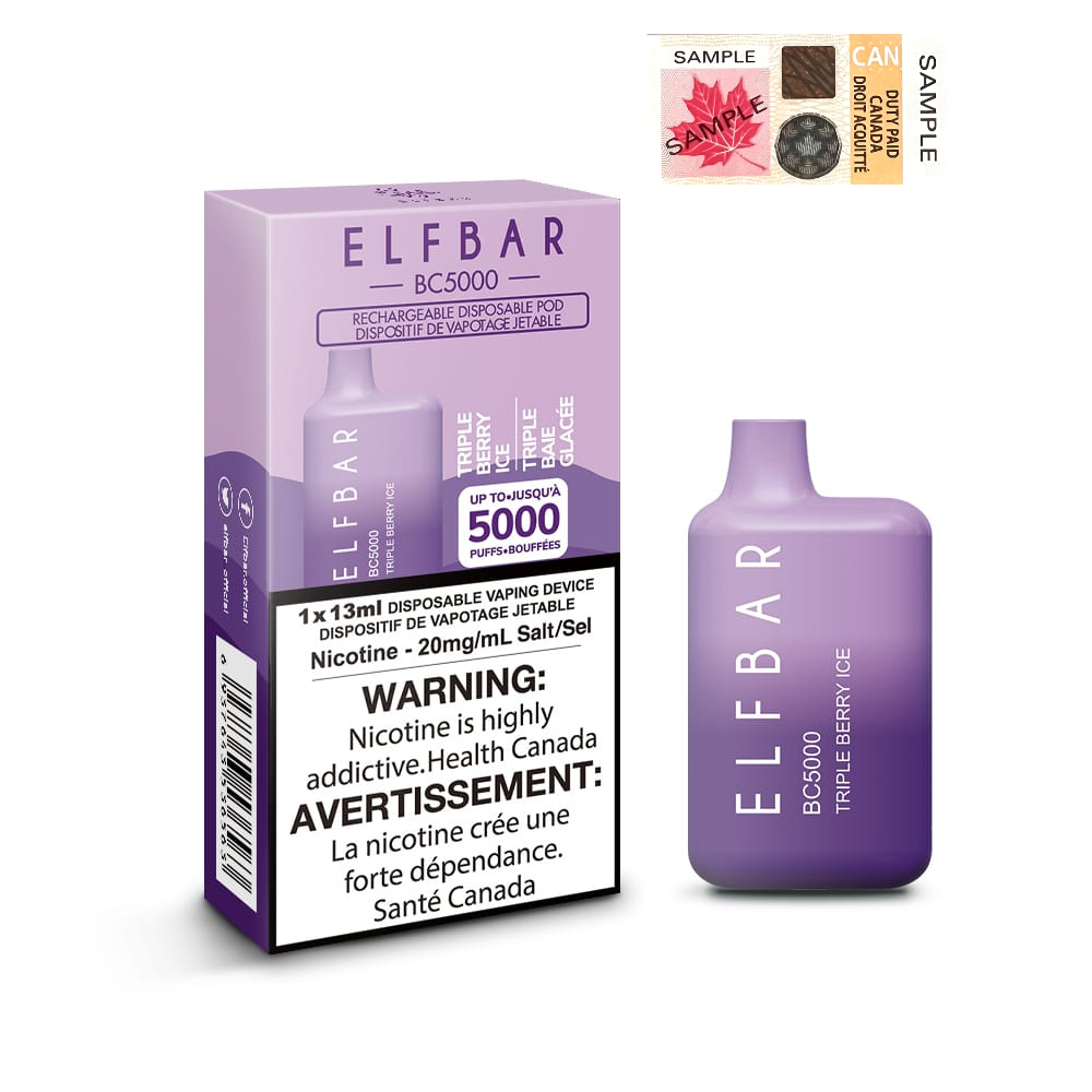 Elf Bar BC5000 Triple Berry Ice 20mg/mL disposable (Provincial)