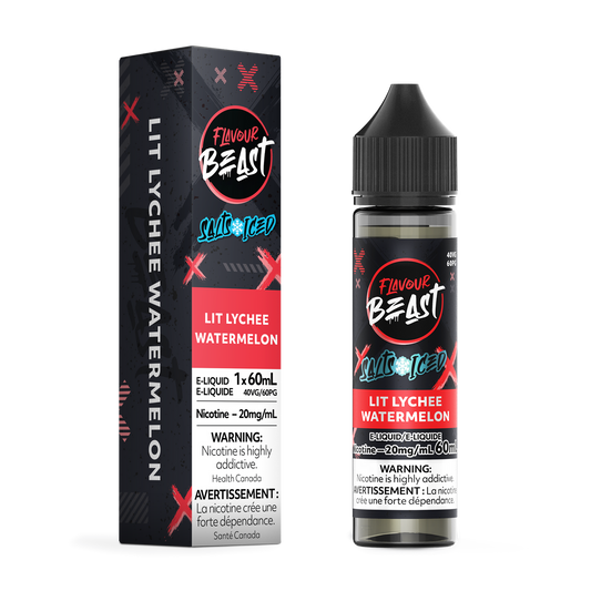 Flavour Beast E-Liquid Lit Lychee Watermelon Iced 20mg - 60ml (Provincial)