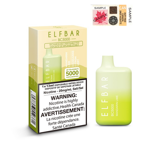 Elf Bar BC5000 Mandarin Lime 20mg/mL disposable