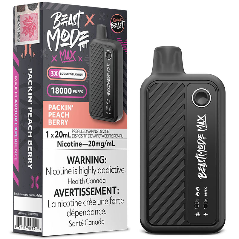 Flavour Beast Mode Max 18k Packin Peach Berry 20mg disposable (Provincial)