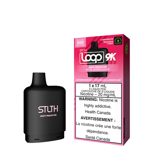 Stlth Loop pod 9K Juicy Peach ice 20mg - 17ml