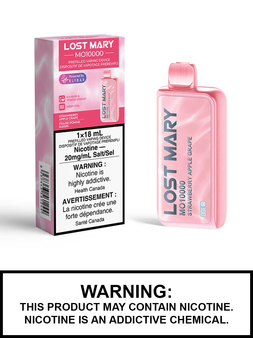 Lost Mary 10000 Strawberry Apple Grape 20mg/mL disposable