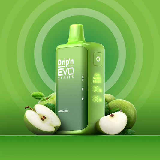 Drip’n 28K Puff Green Apple 20mg/mL disposable (Provincial)