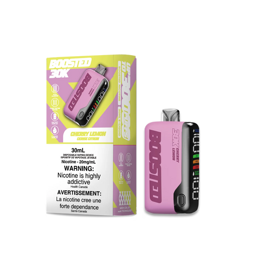 Boosted 30K Cherry Lemon Disposable Vape 20mg/ml (Provincial)