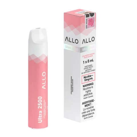 Allo Ultra 2500 Strawberry Banana 10mg/mL disposable