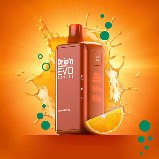 Drip’n 28K Puff Orange Fizz Ice 20mg/mL disposable (Provincial)