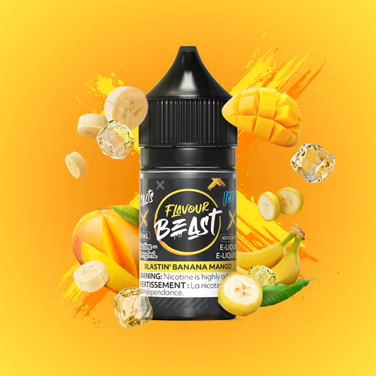 Flavour beast e-liquid Blastin’ Banana Mango iced 10mg - 30ml