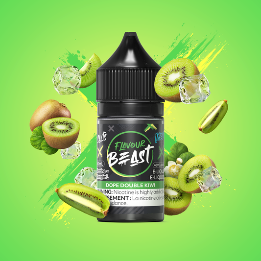 Flavour beast e-liquid Dope Double Kiwi iced 10mg - 30ml