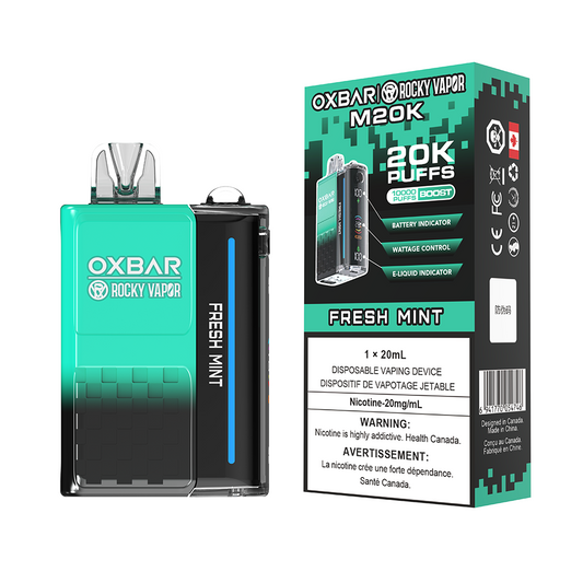 Oxbar M20K Fresh Mint 20mg/ml disposable