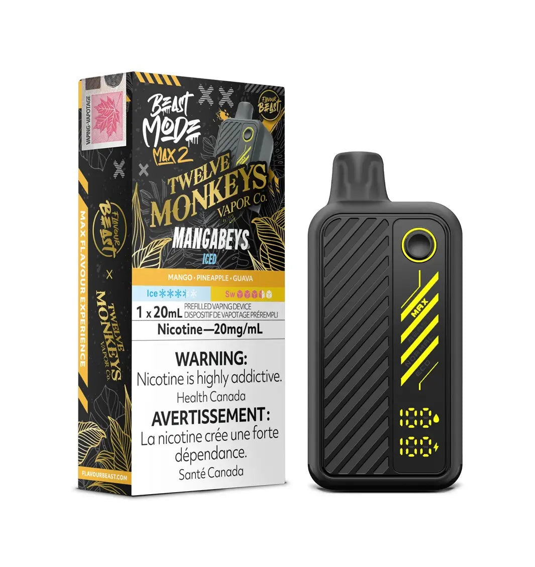 Flavour Beast Mode Max2 50k Mangabeys Iced by Twelve Monkeys 20mg (Provincial)