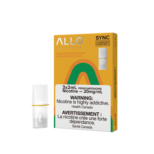 Allo Sync Honeydew Menthol 20mg/mL Pods