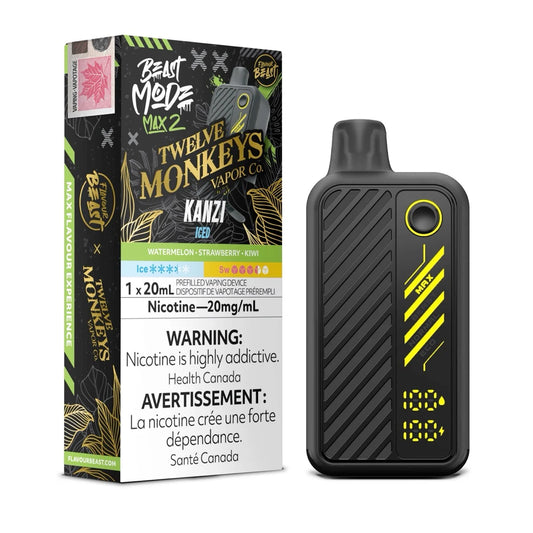 Flavour Beast Mode Max2 50k Kanzi Iced by Twelve Monkeys 20mg (Provincial)