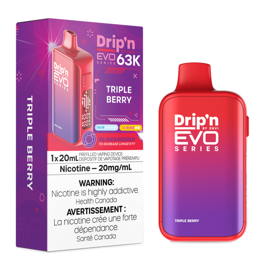 Drip’n EVO 63K Triple Berry 20mg/ml Disposable (Provincial)