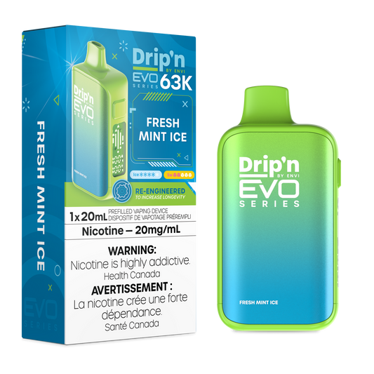 Drip’n EVO 63K Fresh Mint Ice 20mg/ml Disposable (Provincial )