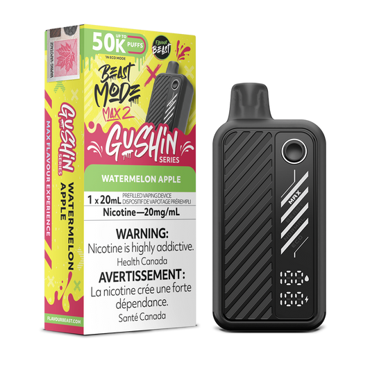 Flavour Beast Mode Max 2 Gushin Watermelon Apple 50k Puffs Disposable Provincial
