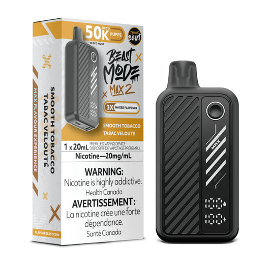 Flavour Beast Mode Max2 50k Smooth Tobacco 20mg disposable (Provincial)