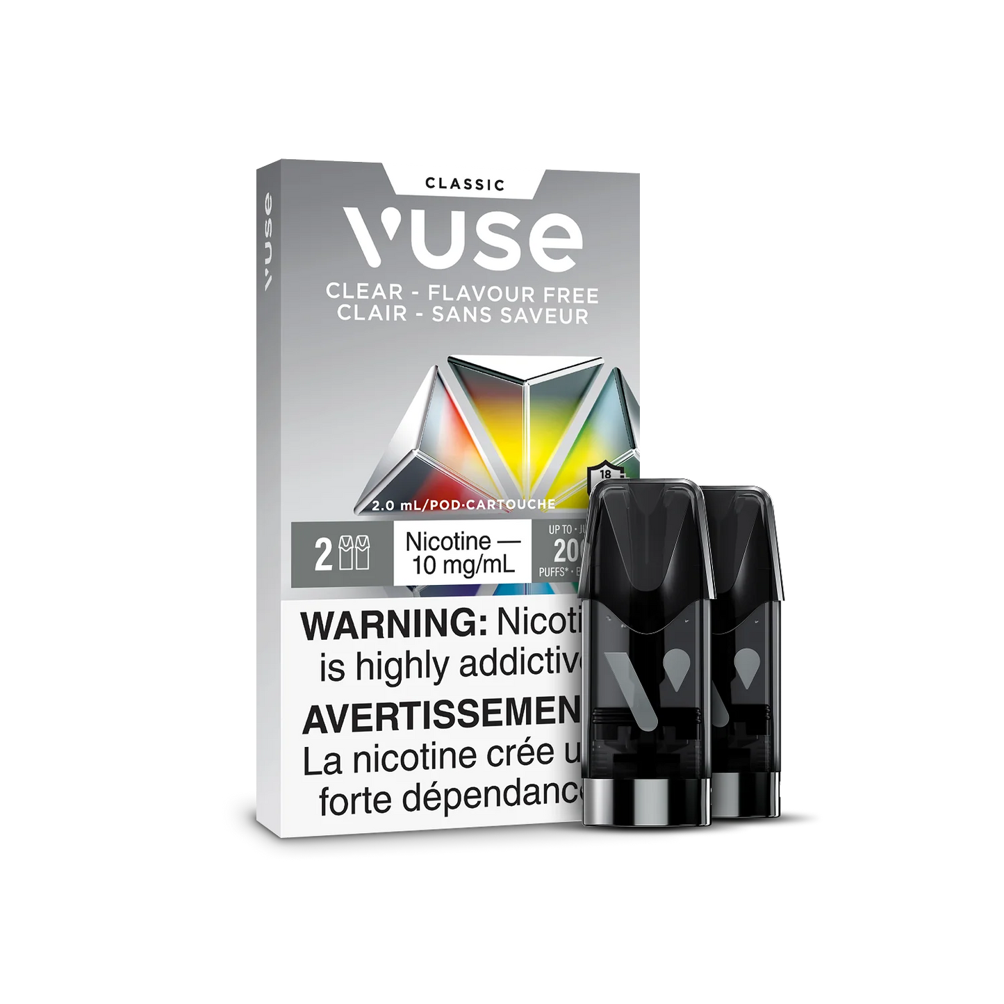 Vuse ePod Clear Flavour free 10mg X2 (Provincial Tax)
