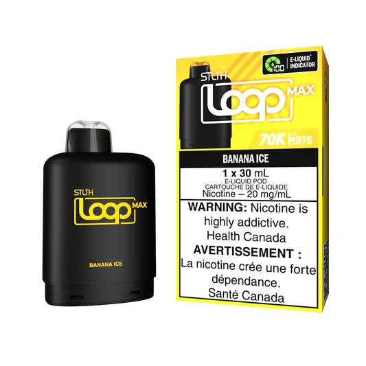 Stlth Loop Max 70K Banana Ice 20mg - 20ml (Provincial)