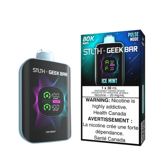 Stlth X Geek Bar 80k Ice Mint  20mg/30mL disposable (Provincial)