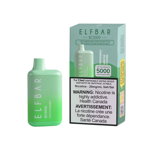 Elf Bar BC5000 Peppermint 20mg/mL disposable