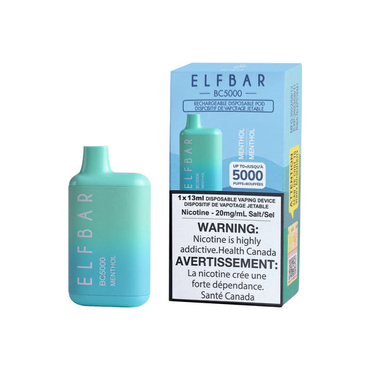 Elf Bar BC5000 Menthol 20mg/mL disposable