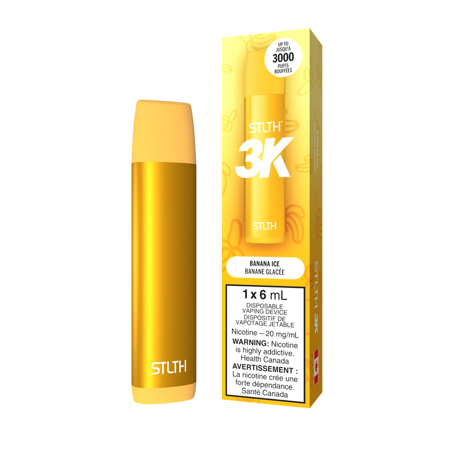 Stlth 3k Banana Ice 20mg/mL disposable (Provincial)