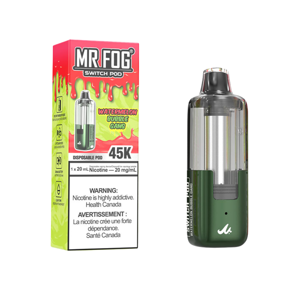 Mr fog  Pod 45K Watermelon Bubble Gang 20mg - 10ml (Provincial