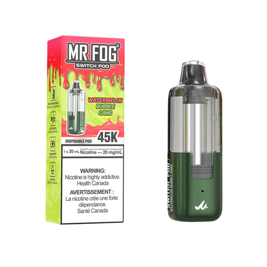 Mr fog  Pod 45K Watermelon Bubble Gang 20mg - 10ml (Provincial