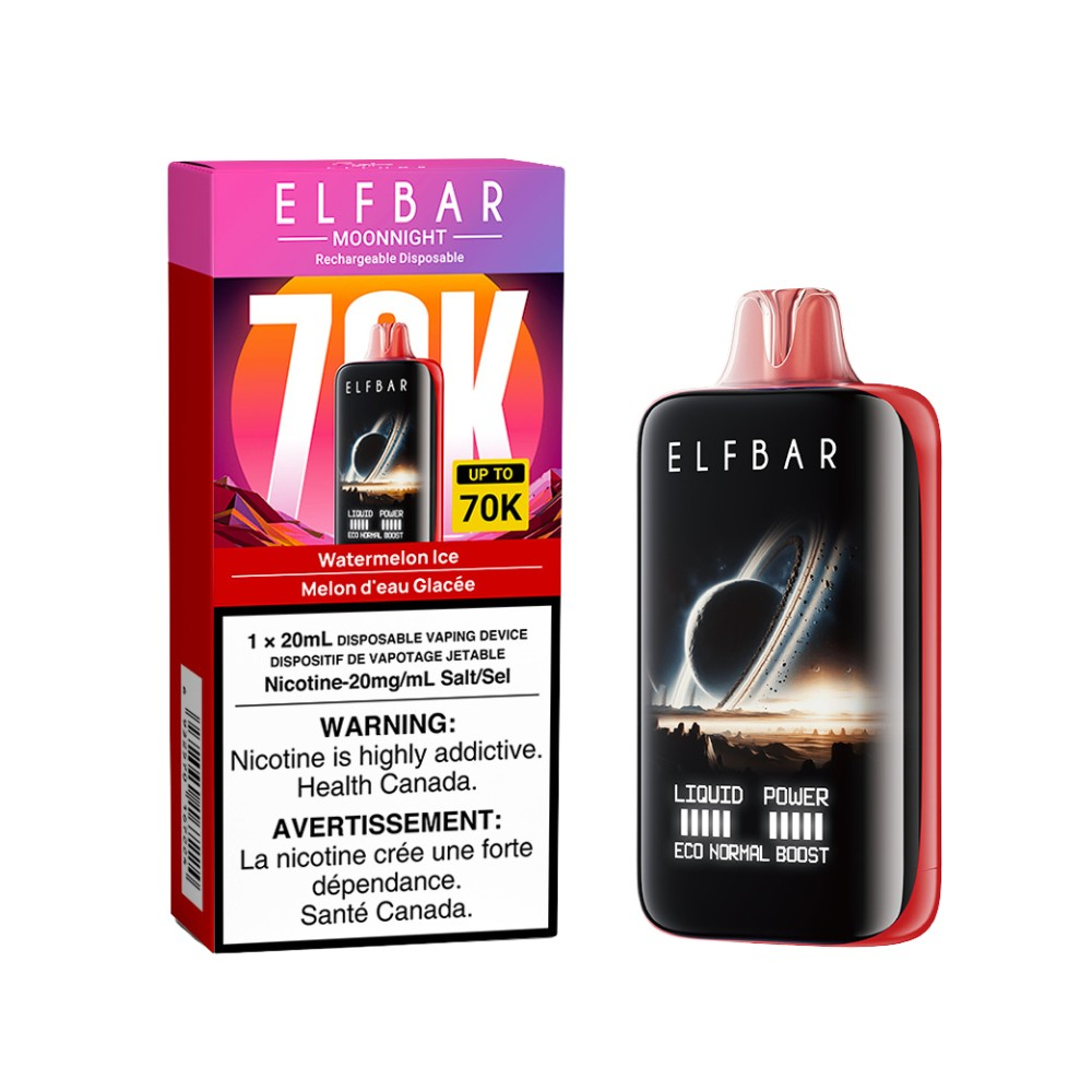 Elfbar Moonnight 70k Watermelon Ice 20mg/mL disposable (Provincial)