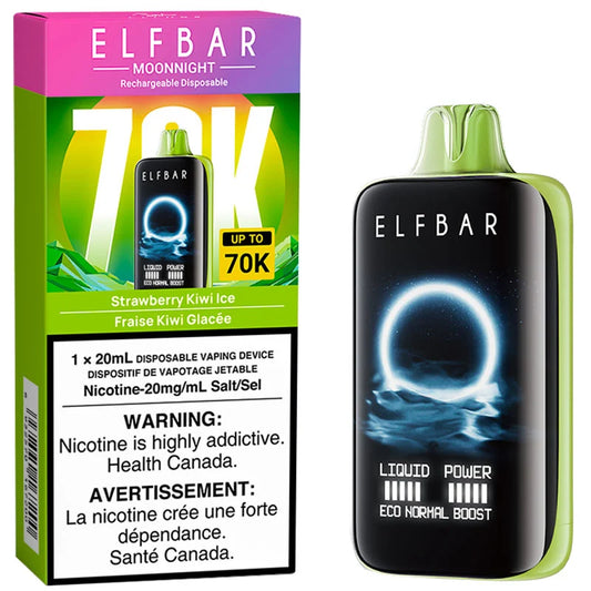 Elfbar Moonnight 70k Strawberry Kiwi Ice 20mg/mL disposable(Provincial)