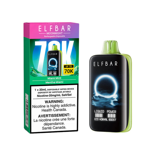 Elfbar Moonnight 70k Miami Mint 20mg/mL disposable(Provincial)